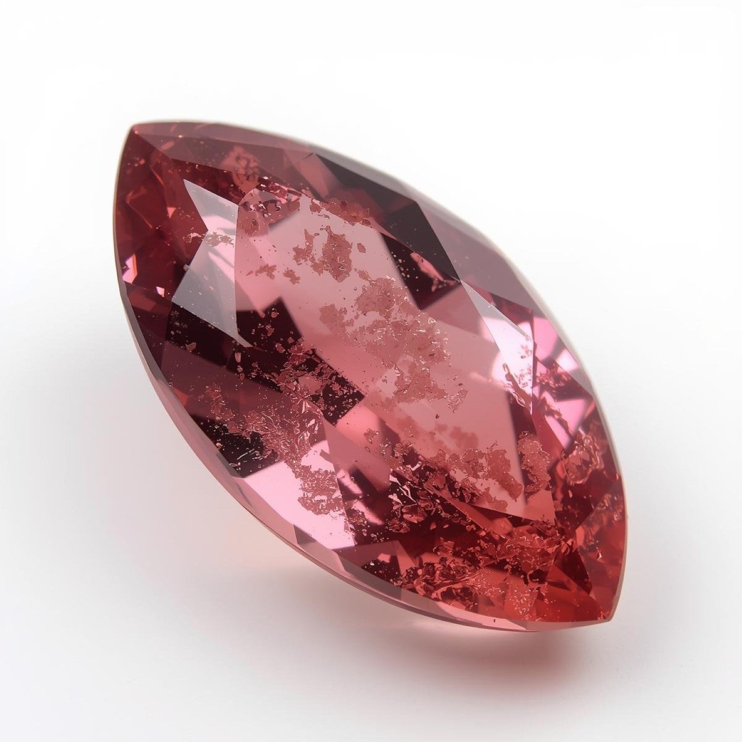 Pink Tourmaline 1PC Chunky 10x20 MM Marquise Faceted Pink Superior Semi Precious Gems Main image