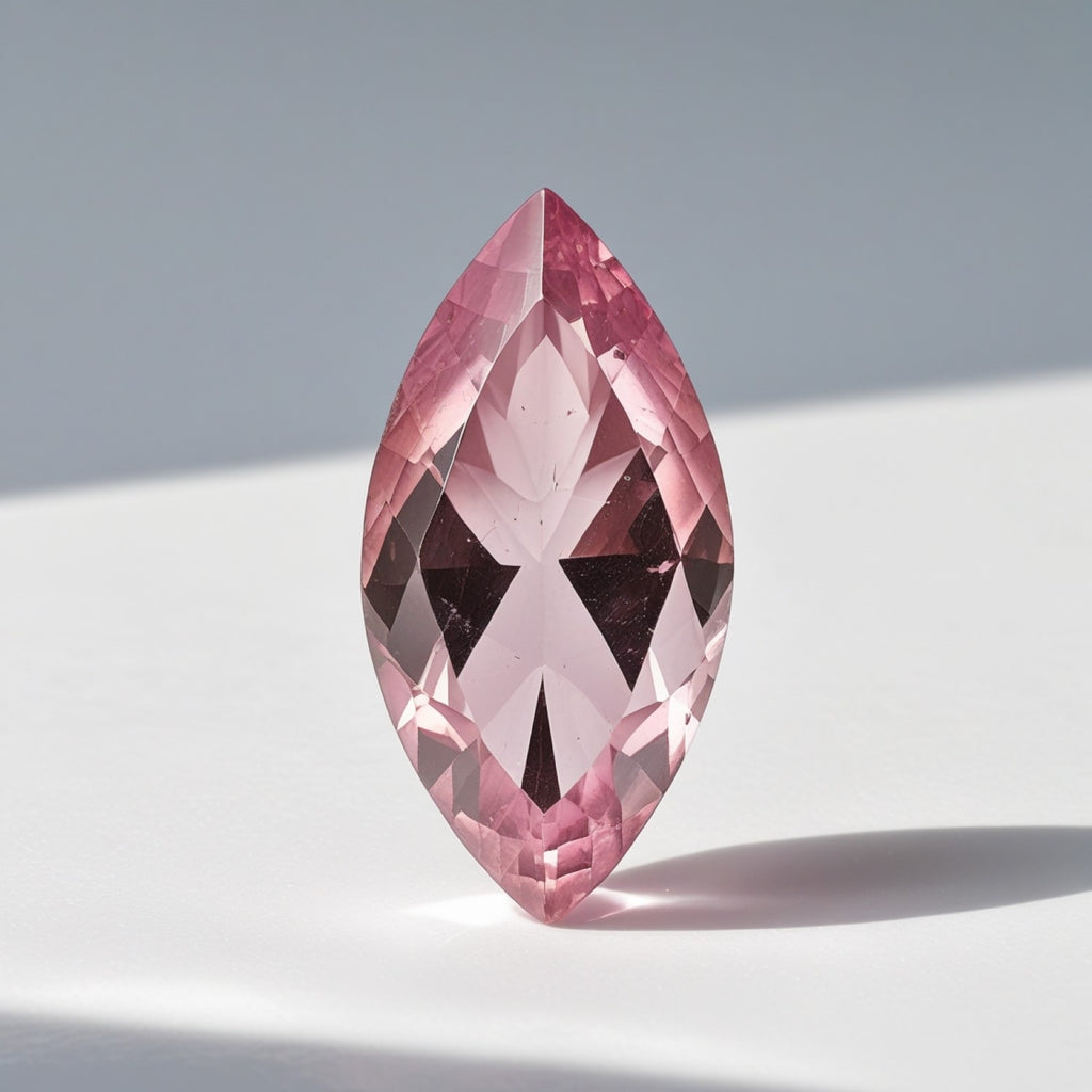 Pink Tourmaline 1PC Chunky 10x20 MM Marquise Faceted Pink Superior Semi Precious Gems
