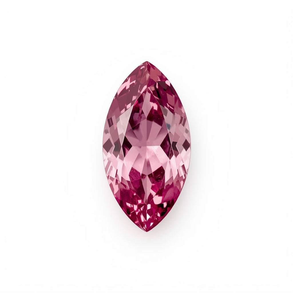 Pink Tourmaline 1PC Tiny 4x8 MM Marquise Faceted Pink Shine Semi Precious Loose Gemstones
