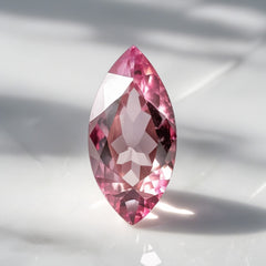 Pink Tourmaline 1PC Small 6x12 MM Marquise Faceted Pink High-Quality Semi Precious Loose Gems