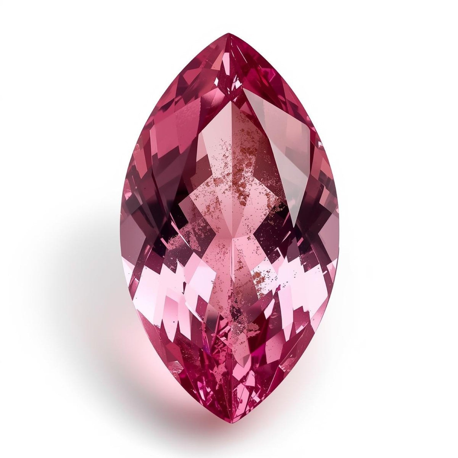 Pink Tourmaline 1PC Large 8x16 MM Marquise Faceted Pink Genuine Semi Precious Loose Gemstones Secondary image