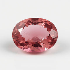 Pink Tourmaline 1PC Large 10x12 MM Oval Faceted Pink Fine Semi Precious Gems