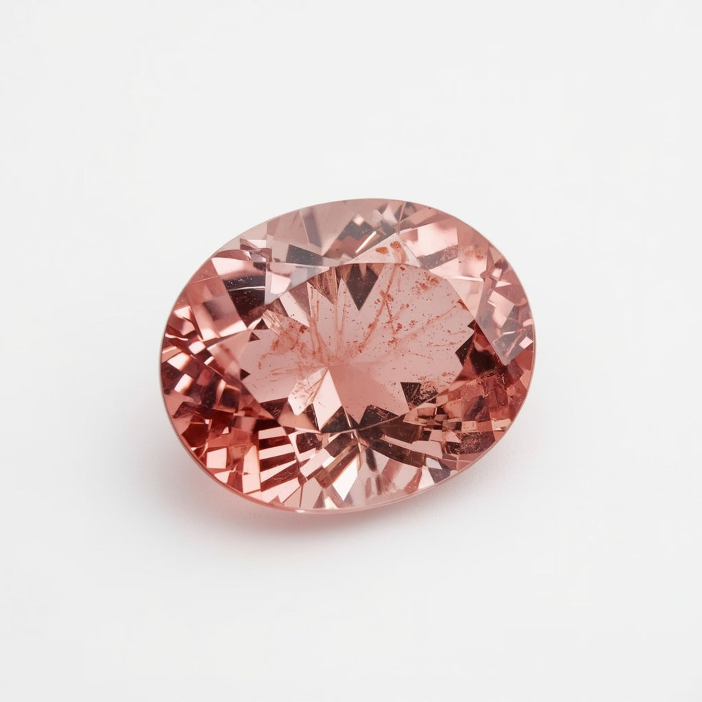 Pink Tourmaline 1PC Chunky 12x16 MM Oval Faceted Pink Natural Semi Precious Loose Gemstone