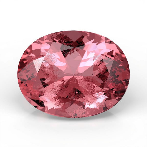 Pink Tourmaline 1PC Chunky 15x20 MM Oval Faceted Pink Superior Semi Precious Gems