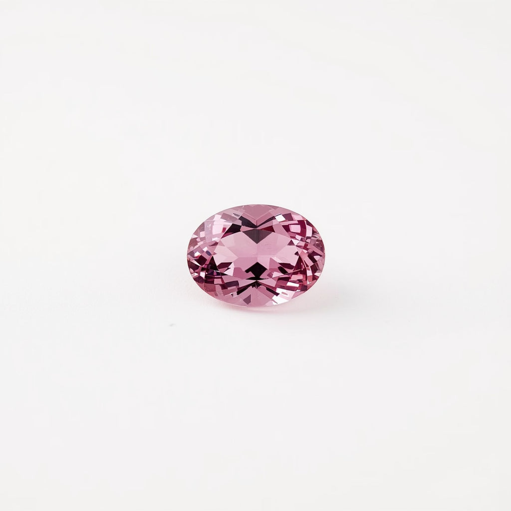 Pink Tourmaline 1PC Tiny 4x6 MM Oval Faceted Pink Pure Semi Precious Loose Gemstones