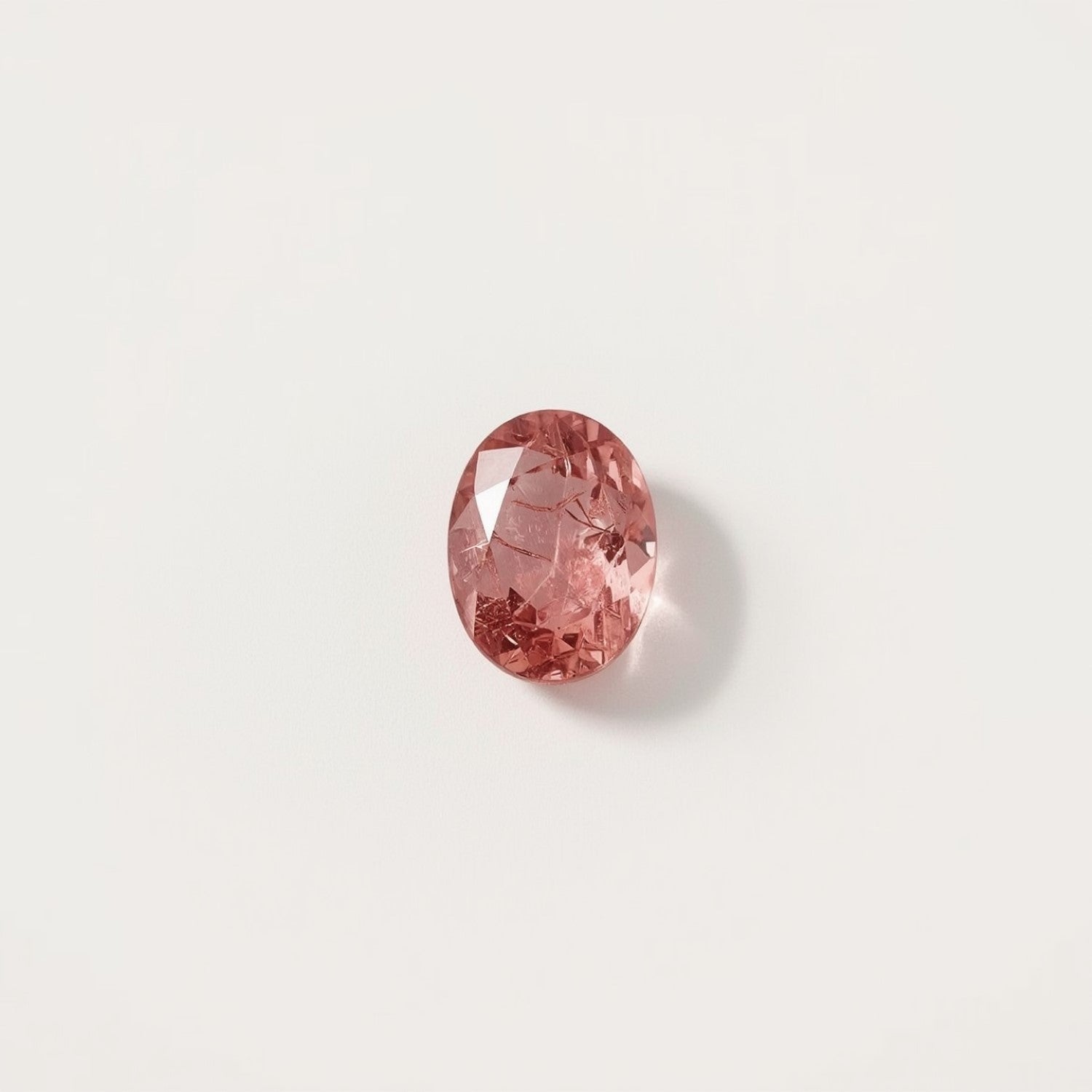 Pink Tourmaline 1PC Tiny 5x7 MM Oval Faceted Pink Fiery Semi Precious Gems Huvudsaklig produktbild