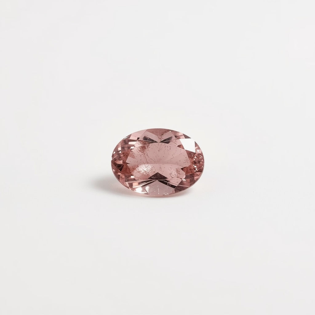 Pink Tourmaline 1PC Tiny 5x7 MM Oval Faceted Pink Fiery Semi Precious Gems