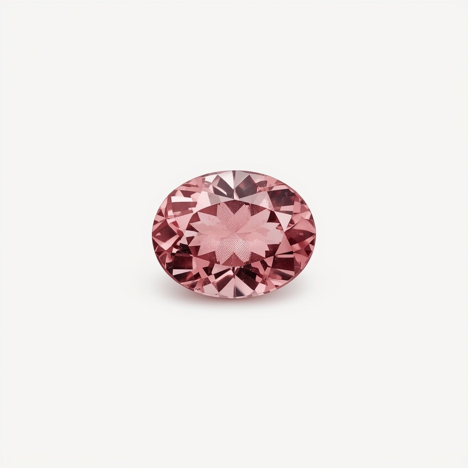 Pink Tourmaline 1PC Small 6x8 MM Oval Faceted Pink Brilliant Semi Precious Loose Gems Sekundär produktbild