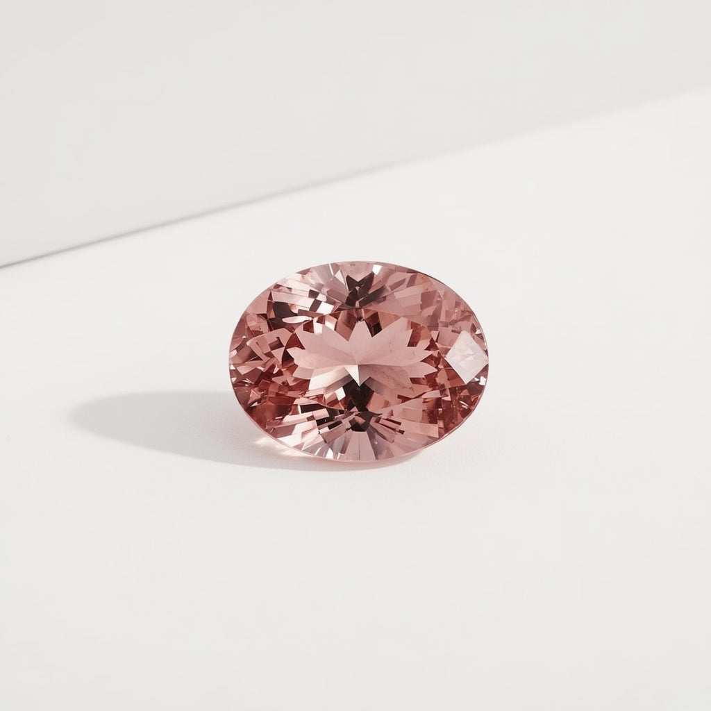 Pink Tourmaline 1PC Small 6x9 MM Oval Faceted Pink Sparkling Semi Precious Loose Gemstone