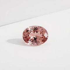 Pink Tourmaline 1PC Small 6x9 MM Oval Faceted Pink Sparkling Semi Precious Loose Gemstone