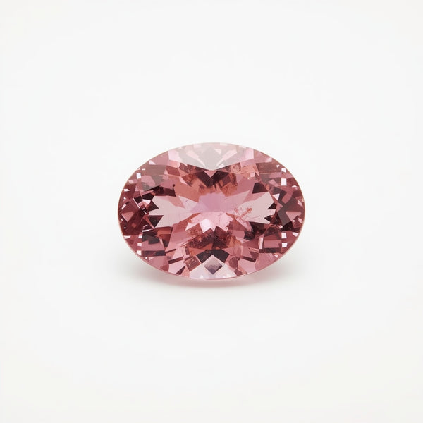 Pink Tourmaline 1PC Small 7x9 MM Oval Faceted Pink Polished Semi Precious Loose Gemstones