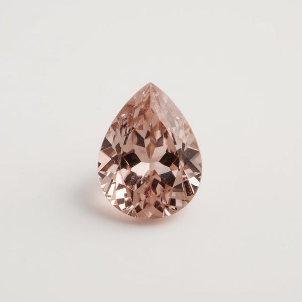 Pink Tourmaline 1PC Medium 8x10 MM Pear Faceted Pink Brilliant Semi Precious Loose Gemstones