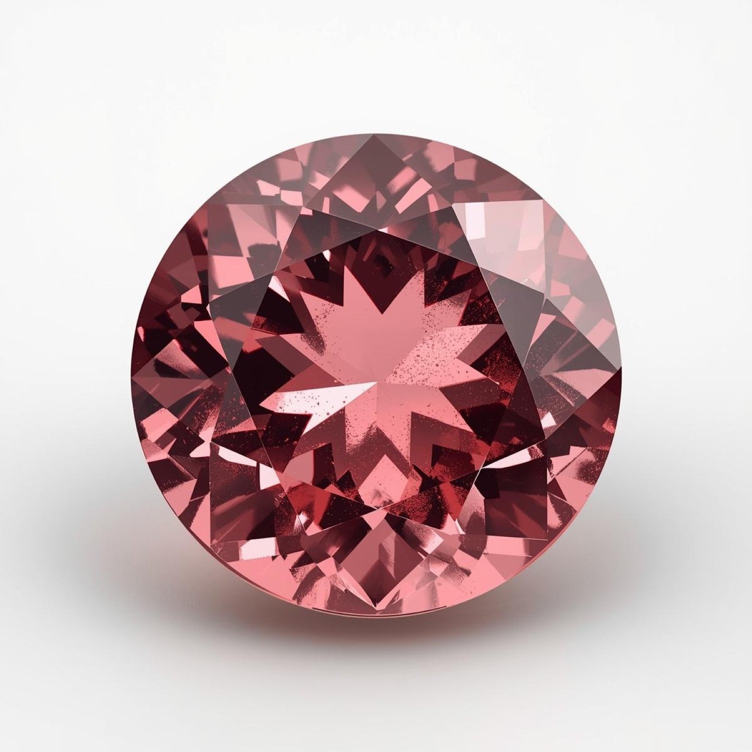 Pink Tourmaline 1PC Large 10x10 MM Round Faceted Pink Shine Semi Precious Loose Gemstones Main image