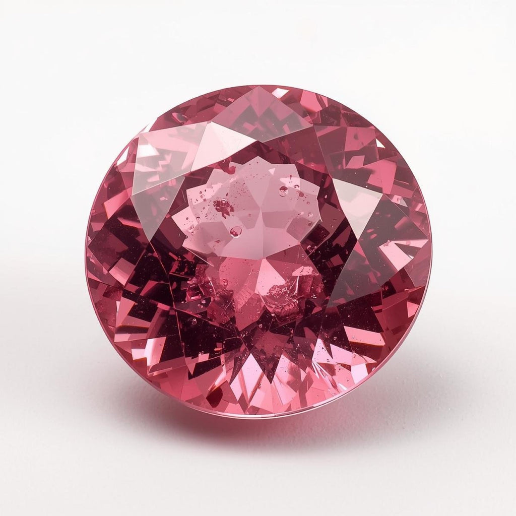 Pink Tourmaline 1PC Large 10x10 MM Round Faceted Pink Shine Semi Precious Loose Gemstones