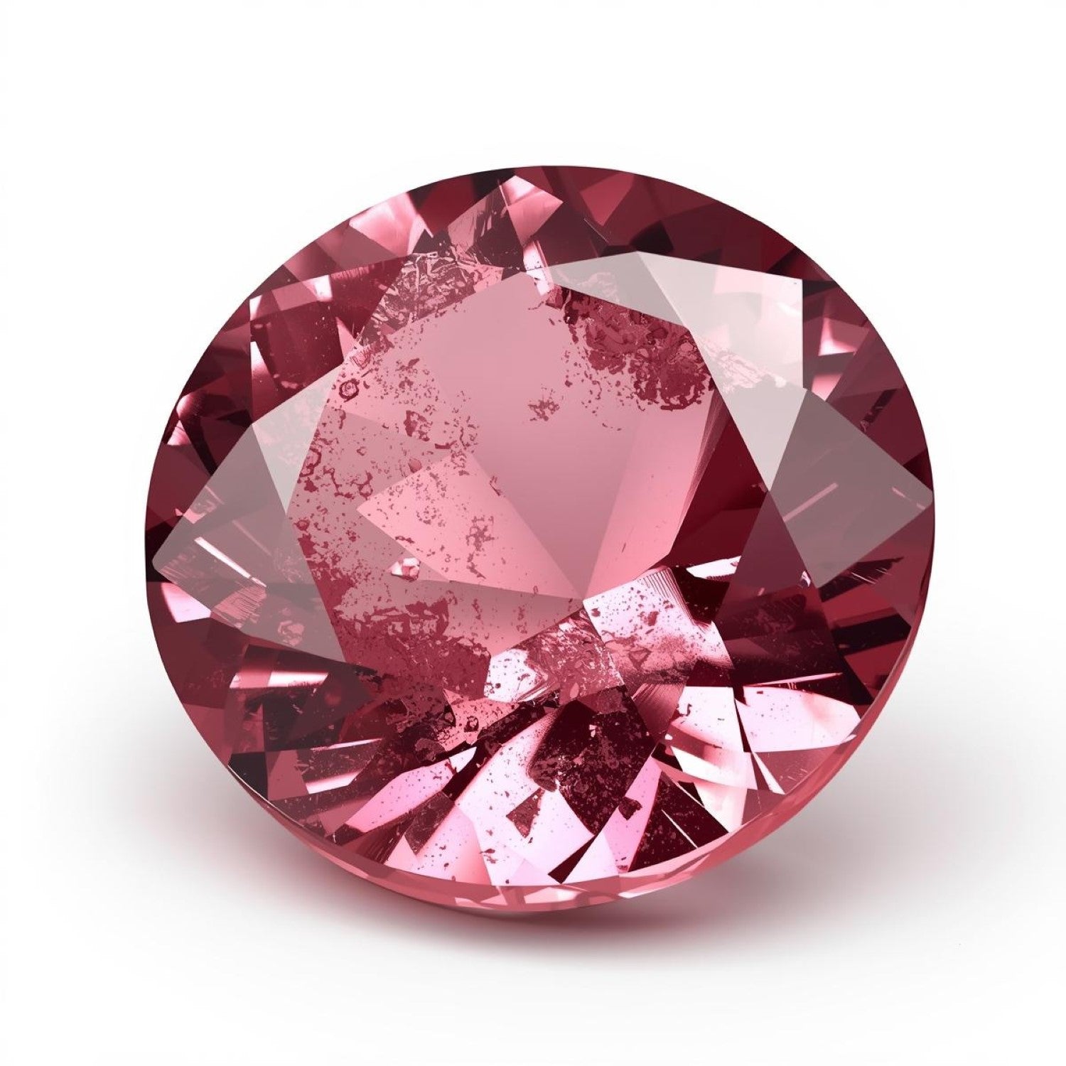 Pink Tourmaline 1PC Large 11x11 MM Round Faceted Pink Fine Semi Precious Gems Secondary image