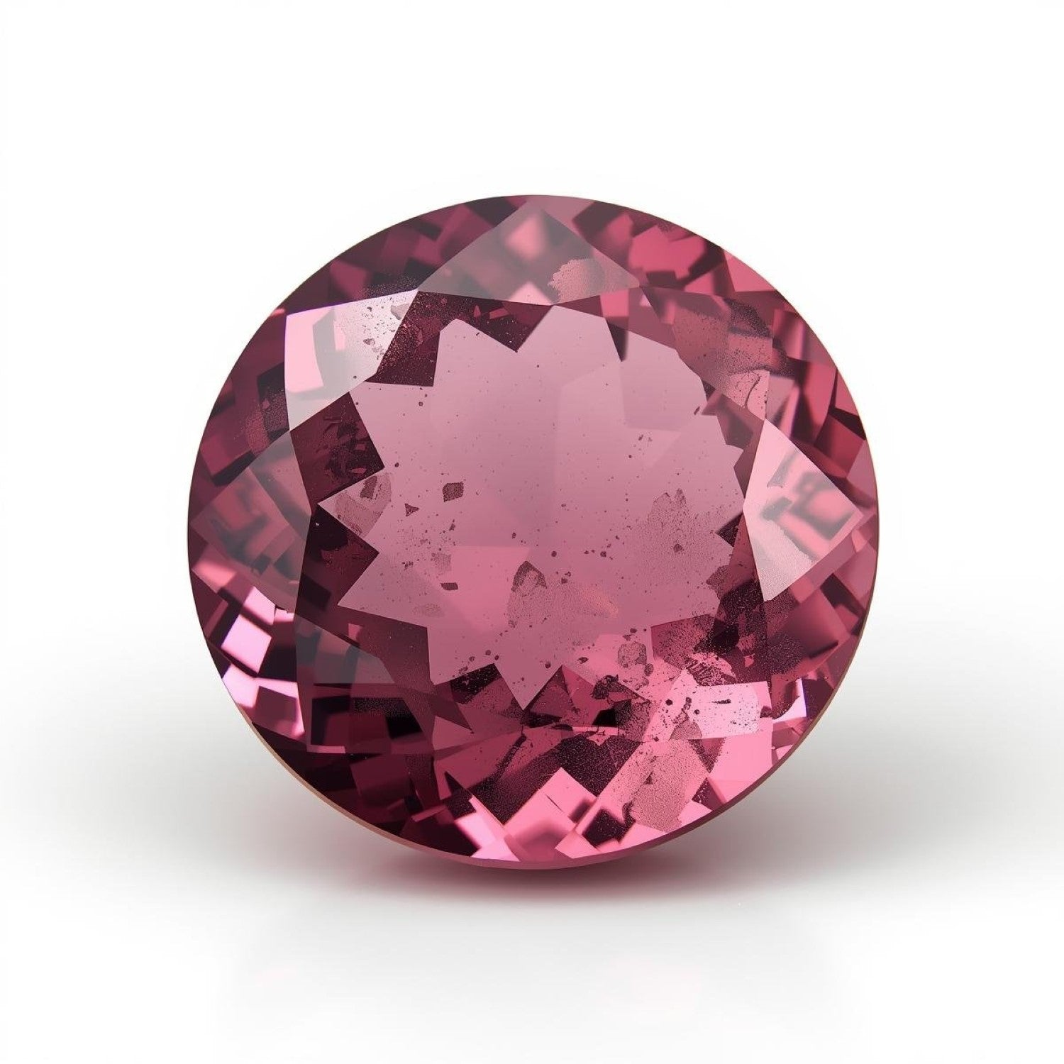 Pink Tourmaline 1PC Large 12x12 MM Round Faceted Pink High-Quality Semi Precious Loose Gems