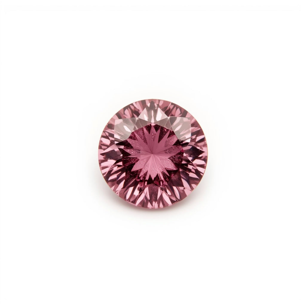 Pink Tourmaline 10PC Tiny 3x3 MM Round Faceted Pink Fiery Semi Precious Gems