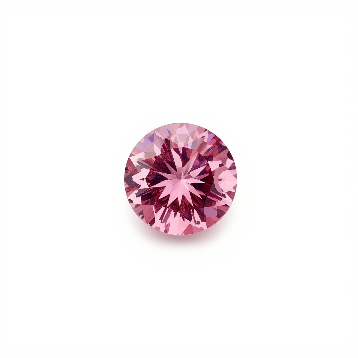 Pink Tourmaline 1PC Tiny 5x5 MM Round Faceted Pink Sparkling Semi Precious Loose Gemstone