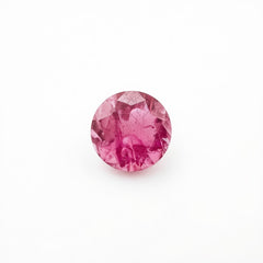 Pink Tourmaline 1PC Small 7x7 MM Round Faceted Pink Splendid Semi Precious Gems