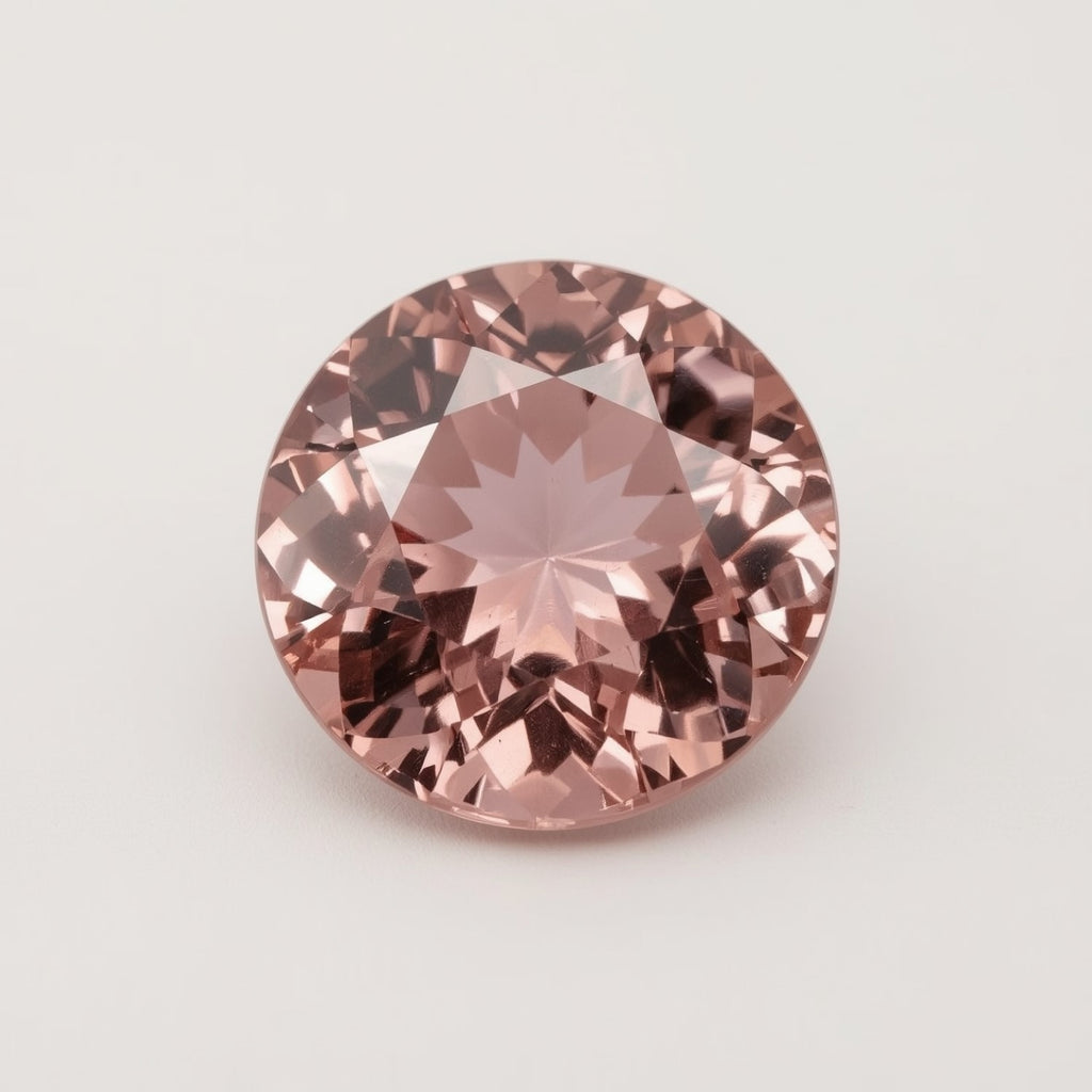 Pink Tourmaline 1PC Small 7x7 MM Round Faceted Pink Splendid Semi Precious Gems