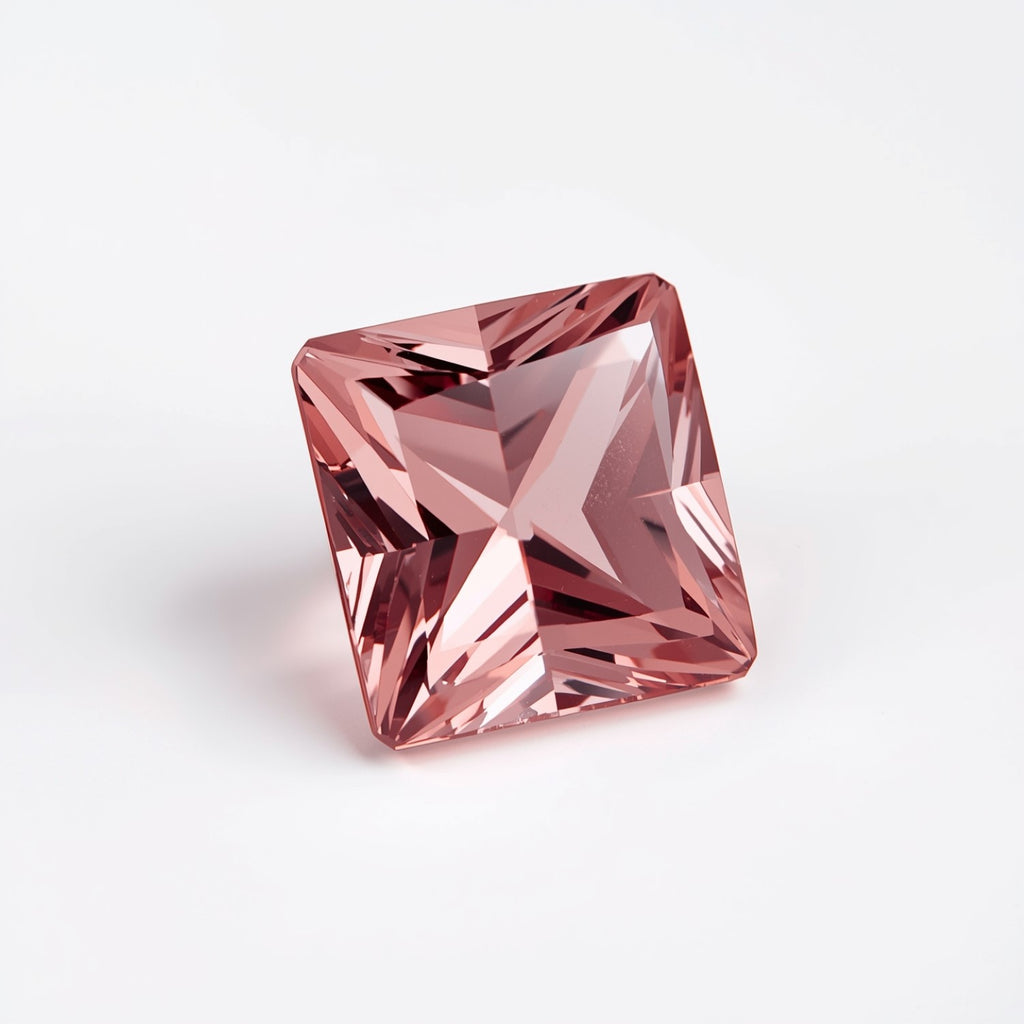 Pink Tourmaline 1PC Large 10x10 MM Square Faceted Pink Shine Semi Precious Loose Gemstones