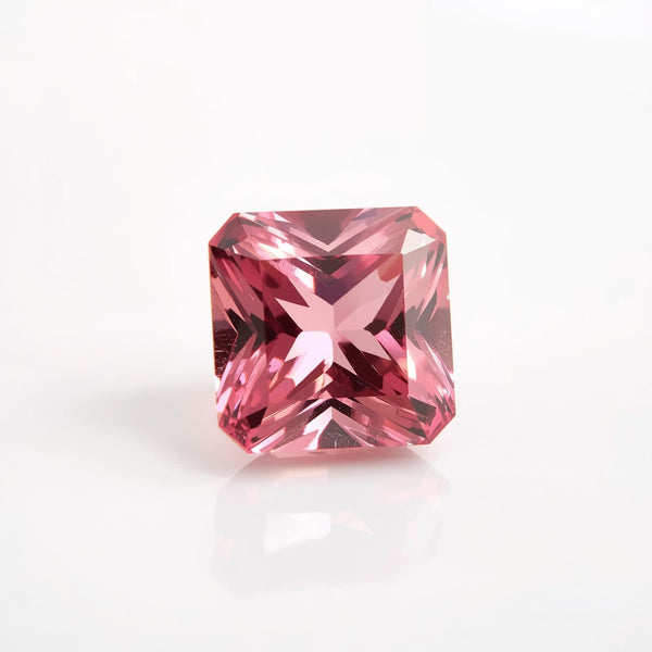 Pink Tourmaline 1PC Chunky 13x13 MM Square Faceted Pink Natural Semi Precious Loose Gemstone