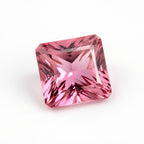 Pink Tourmaline 1PC Chunky 14x14 MM Square Faceted Pink Genuine Semi Precious Loose Gemstones
