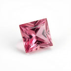 Pink Tourmaline 1PC Tiny 5x5 MM Square Faceted Pink Sparkling Semi Precious Loose Gemstone