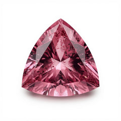 Pink Tourmaline 1PC Chunky 14x14 MM Triangle Faceted Pink Genuine Semi Precious Loose Gemstones