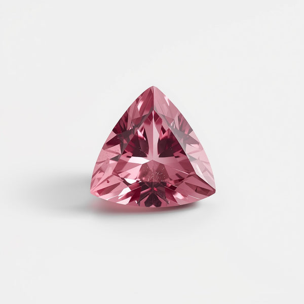 Pink Tourmaline 10PC Tiny 4x4 MM Triangle Faceted Pink Brilliant Semi Precious Loose Gems