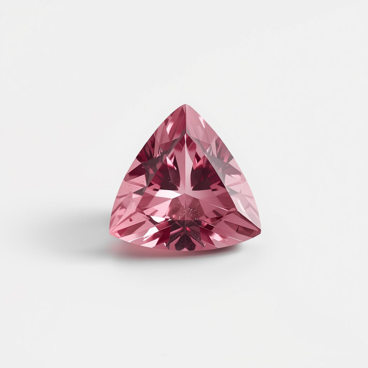 Pink Tourmaline 10PC Tiny 4x4 MM Triangle Faceted Pink Brilliant Semi Precious Loose Gems