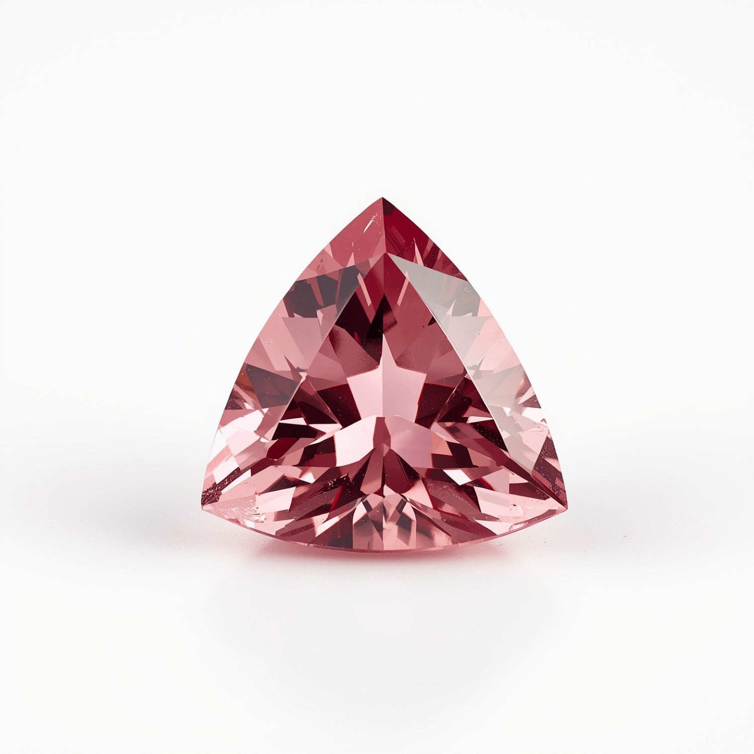 Pink Tourmaline 1PC Tiny 5x5 MM Triangle Faceted Pink Sparkling Semi Precious Loose Gemstone