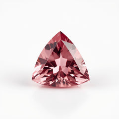 Pink Tourmaline 1PC Tiny 5x5 MM Triangle Faceted Pink Sparkling Semi Precious Loose Gemstone