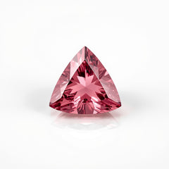 Pink Tourmaline 1PC Tiny 6x6 MM Triangle Faceted Pink Polished Semi Precious Loose Gemstones