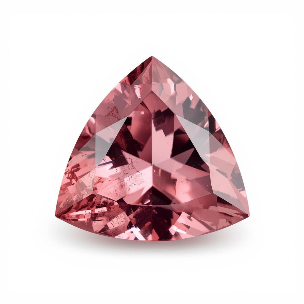 Pink Tourmaline 1PC Small 7x7 MM Triangle Faceted Pink Splendid Semi Precious Gems
