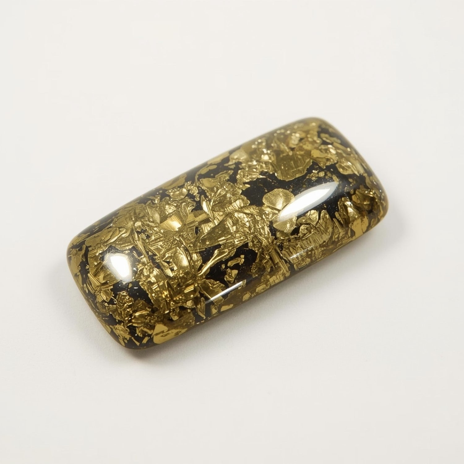 Pyrite 10PC Tiny 3x6 MM Baguette Cabochon Gray High-Quality semi Precious Loose Gems Secundaire afbeelding