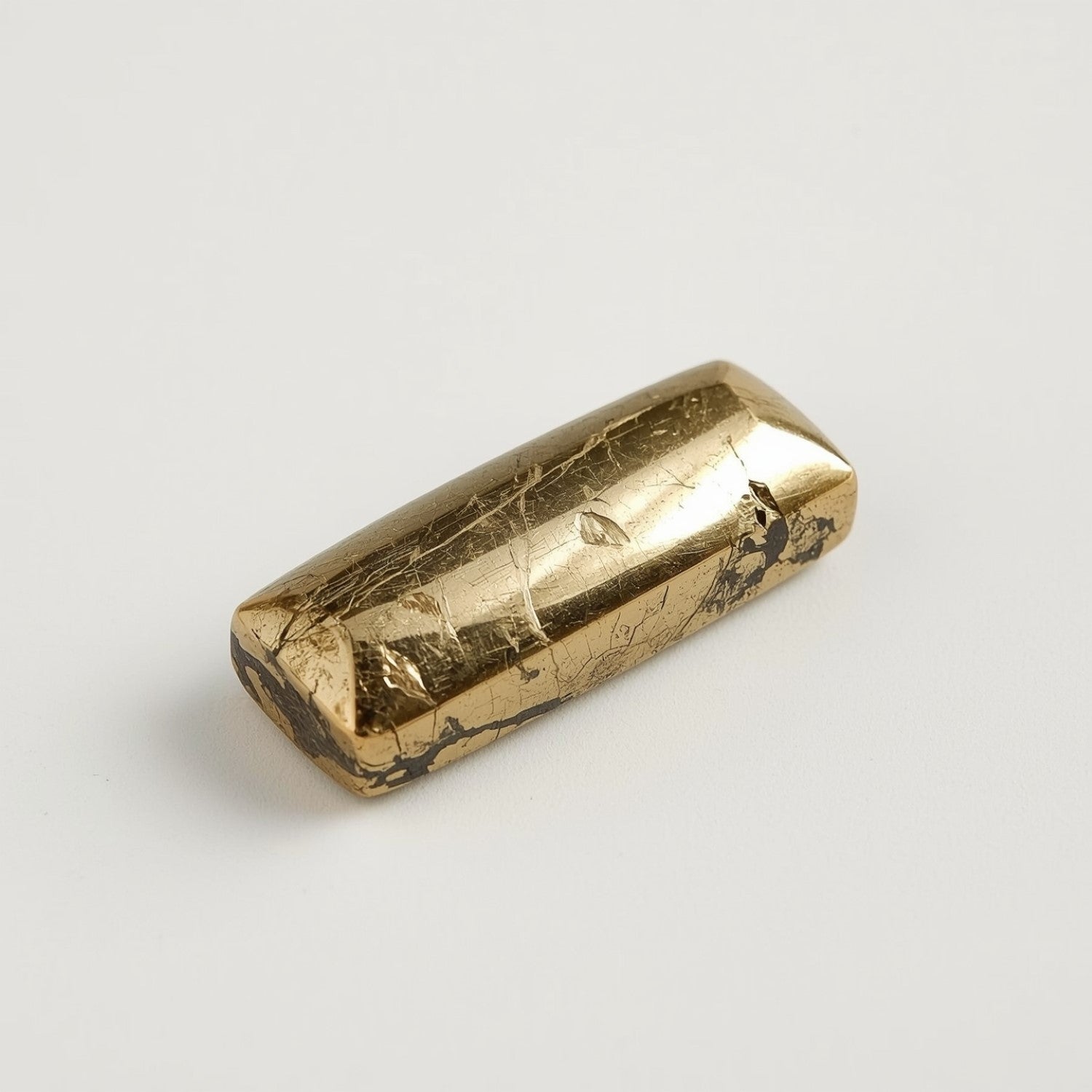 Pyrite 1PC Small 5x10 MM Baguette Cabochon Gray Genuine semi Precious Loose Gemstones