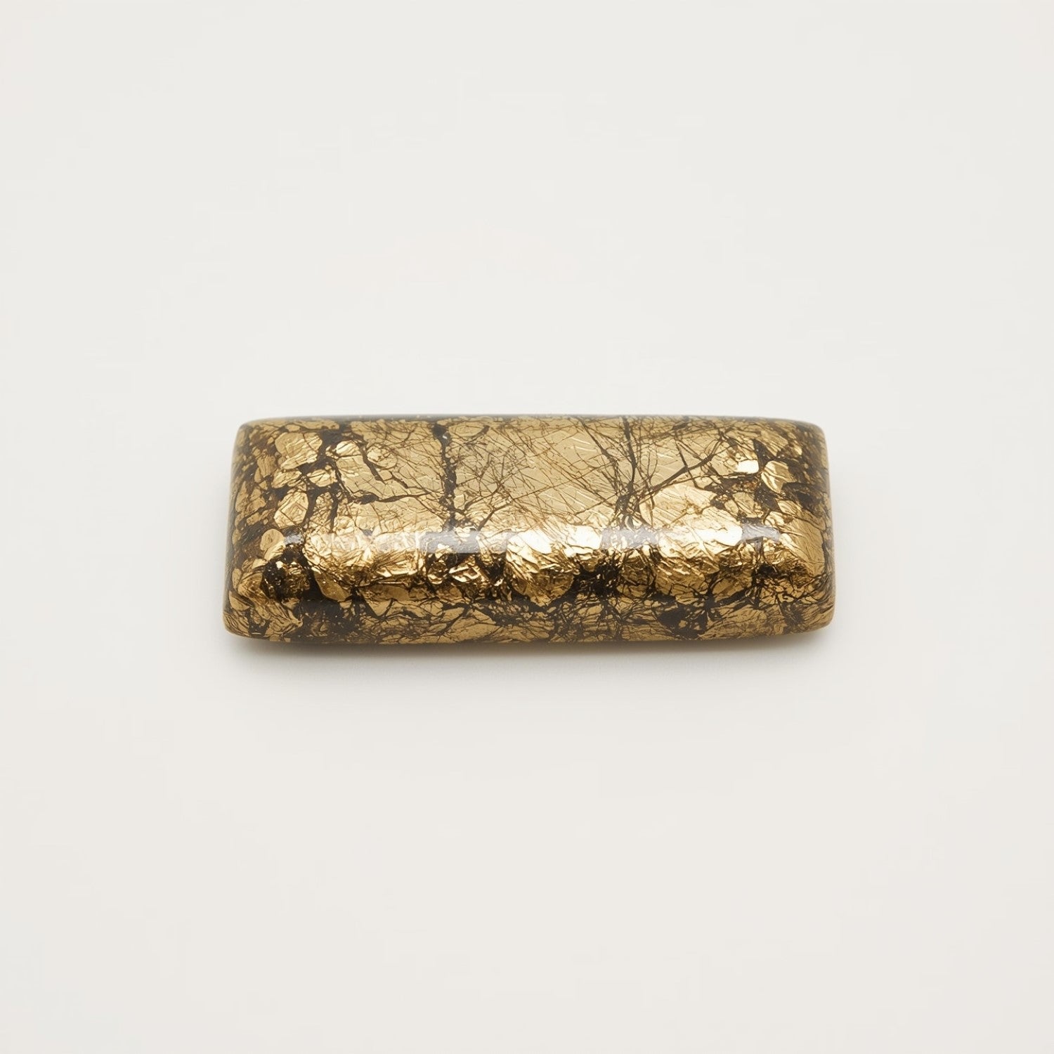Pyrite 1PC Small 6x12 MM Baguette Cabochon Gray Superior semi Precious Semi Precious Gemstone Hoofdafbeelding