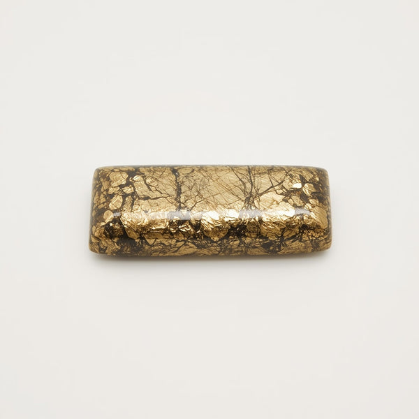 Pyrite 1PC Small 6x12 MM Baguette Cabochon Gray Superior semi Precious Semi Precious Gemstone