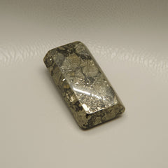Pyrite 1PC Small 6x12 MM Baguette Cabochon Gray Superior semi Precious Semi Precious Gemstone