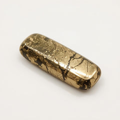 Pyrite 1PC Medium 7x14 MM Baguette Cabochon Gray Pure semi Precious Precious Gemstone