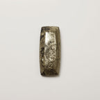 Pyrite 1PC Medium 7x14 MM Baguette Cabochon Gray Pure semi Precious Precious Gemstone