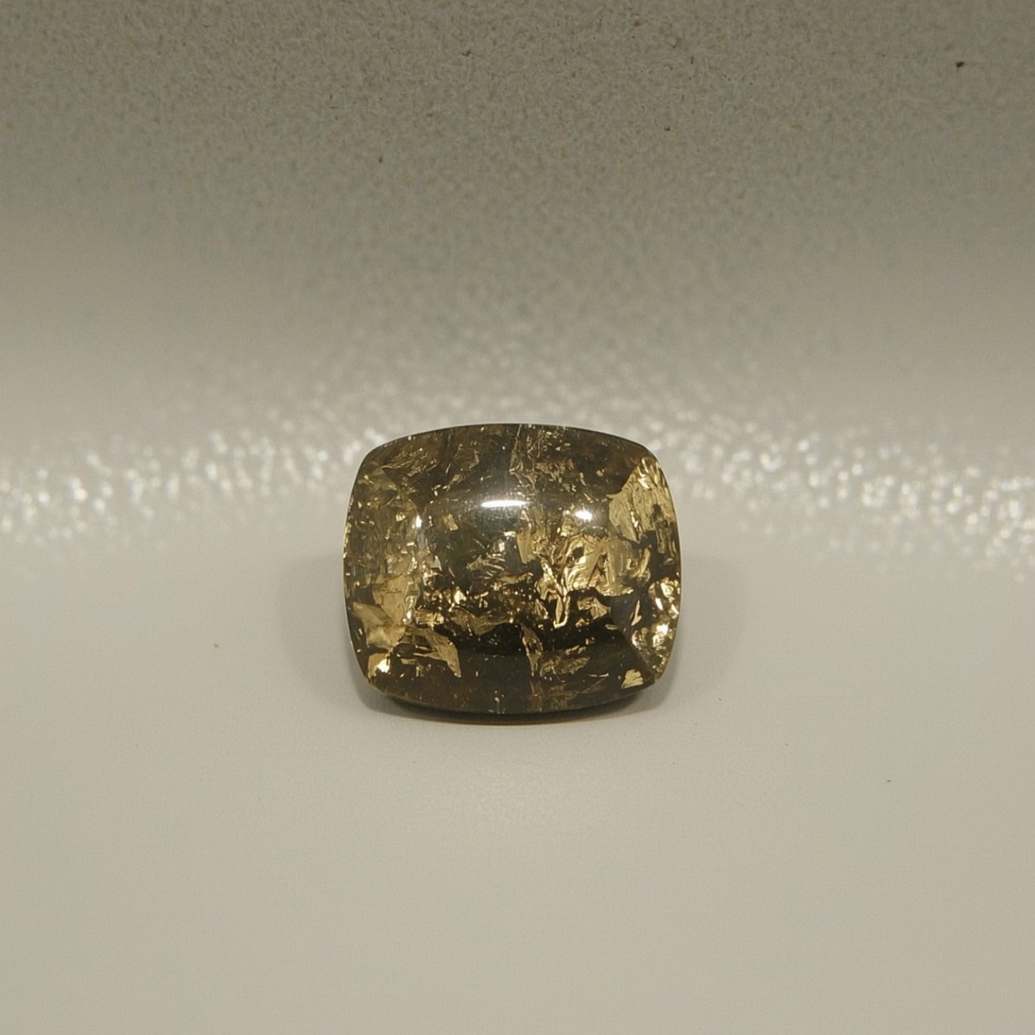 Pyrite 1PC Large 10x10 MM Cushion Cabochon Gray Genuine semi Precious Loose Gemstones Image secondaire du produit