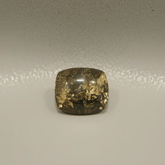 Pyrite 1PC Large 10x10 MM Cushion Cabochon Gray Genuine semi Precious Loose Gemstones