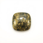 Pyrite 1PC Large 11x11 MM Cushion Cabochon Gray Superior semi Precious Semi Precious Gemstone