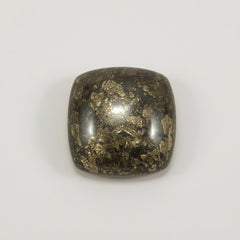 Pyrite 1PC Large 11x11 MM Cushion Cabochon Gray Superior semi Precious Semi Precious Gemstone