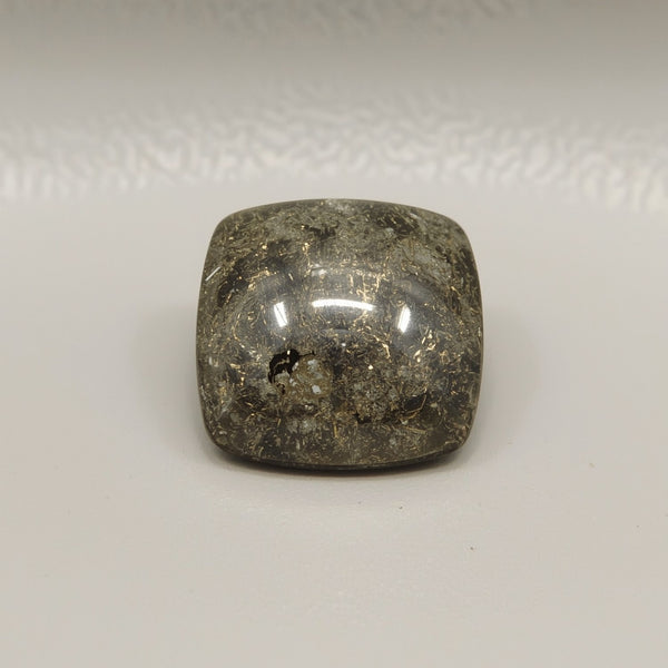 Pyrite 10PC Tiny 4x4 MM Cushion Cabochon Gray Luster semi Precious Loose Gemstones