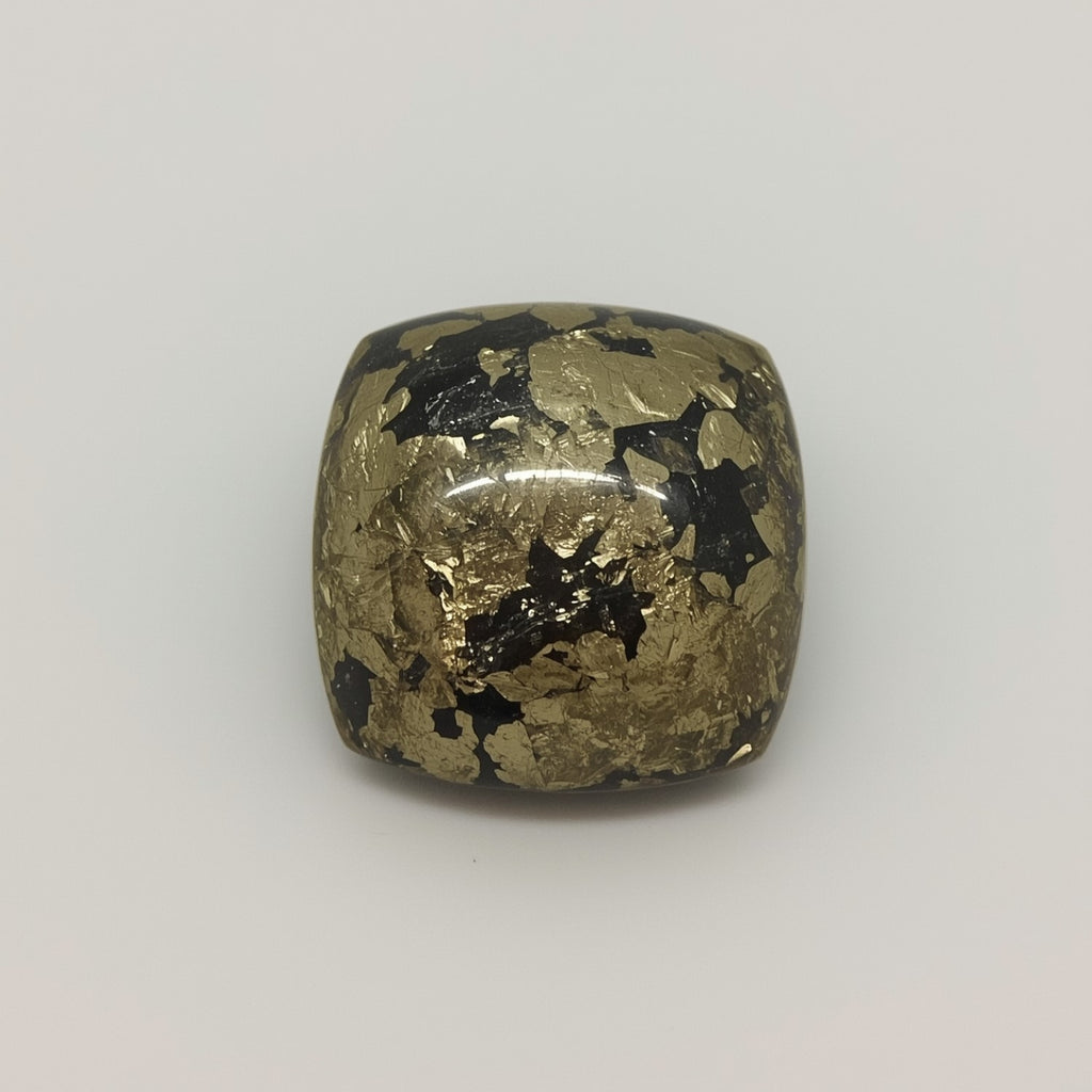 Pyrite 10PC Tiny 5x5 MM Cushion Cabochon Gray Lustrous semi Precious Semi Precious Gemstone