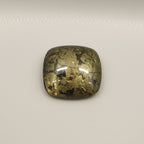 Pyrite 1PC Tiny 6x6 MM Cushion Cabochon Gray Shine semi Precious Precious Gemstone