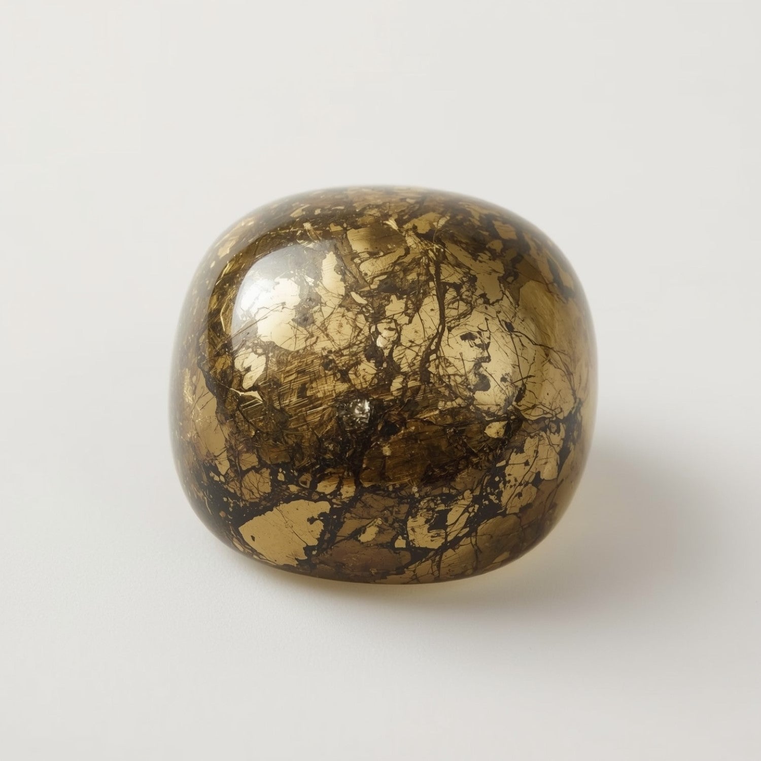 Pyrite 1PC Small 7x7 MM Cushion Cabochon Gray Fine semi Precious Gems